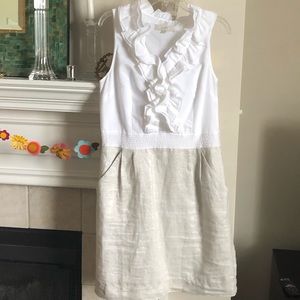 Ann Taylor LOFT  cotton and linen dress